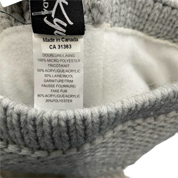 Kyi Kyi Faux Fur Beanie in Gray New - Picture 3 of 6